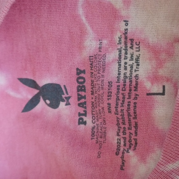 Andy Warhol for Playboy TieDye Graphic Tee, Sz L, 20" PTP, 28" L - Picture 5 of 5